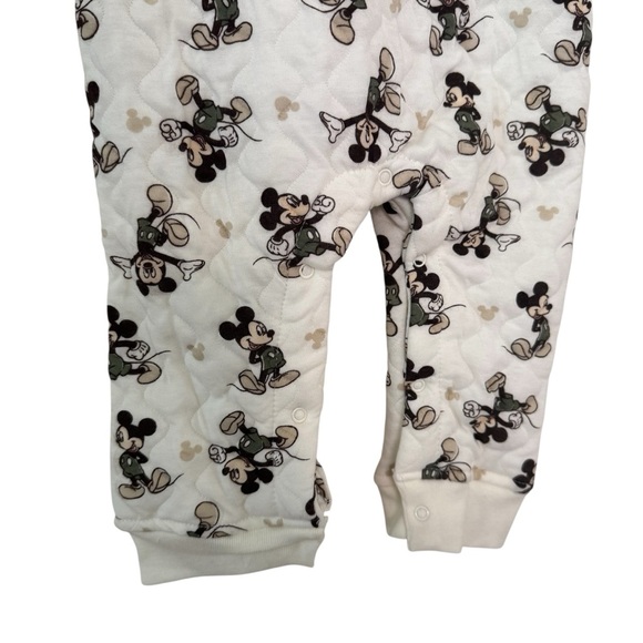 Disney Baby Boy Mickey Mouse Overall Set 2 PC Green Long Sleeve Top 24M NWT - Picture 4 of 7